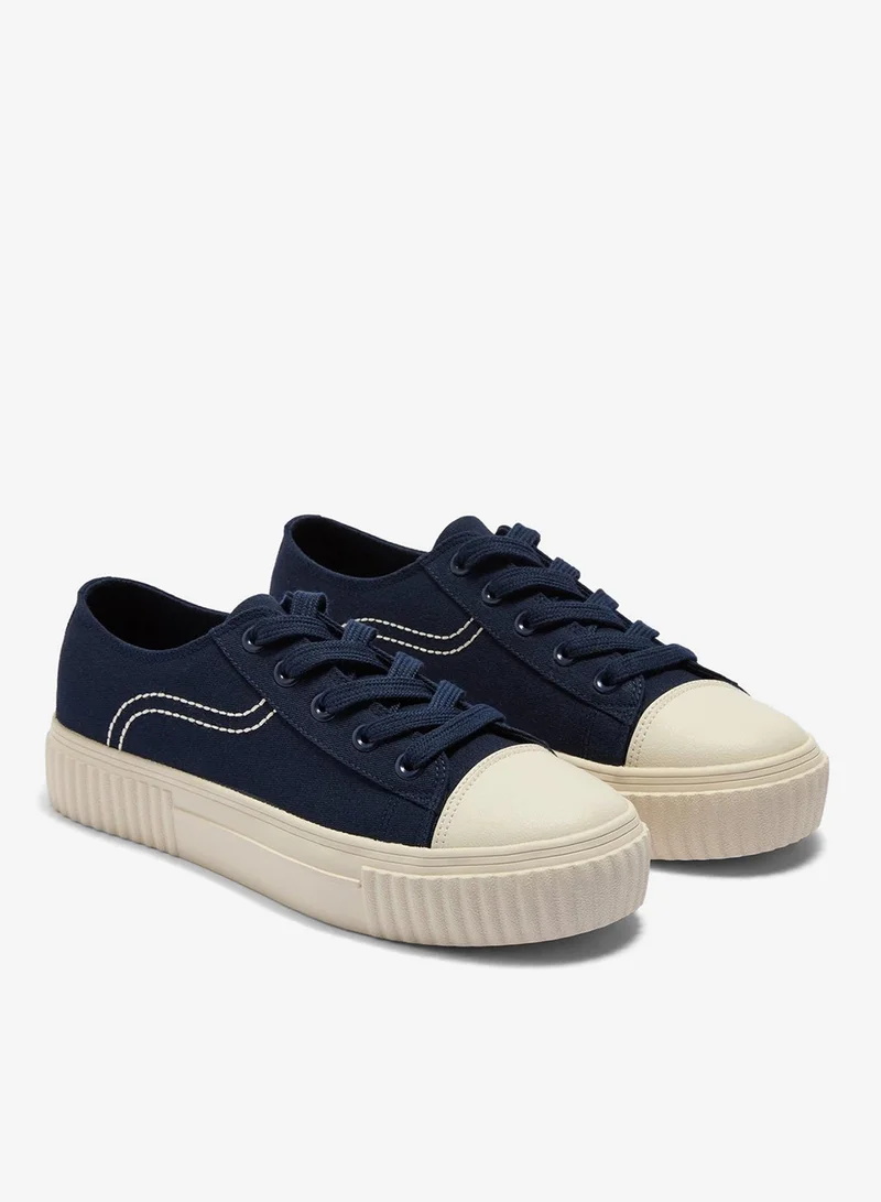 Matalan Navy Toe Cap Trainers
