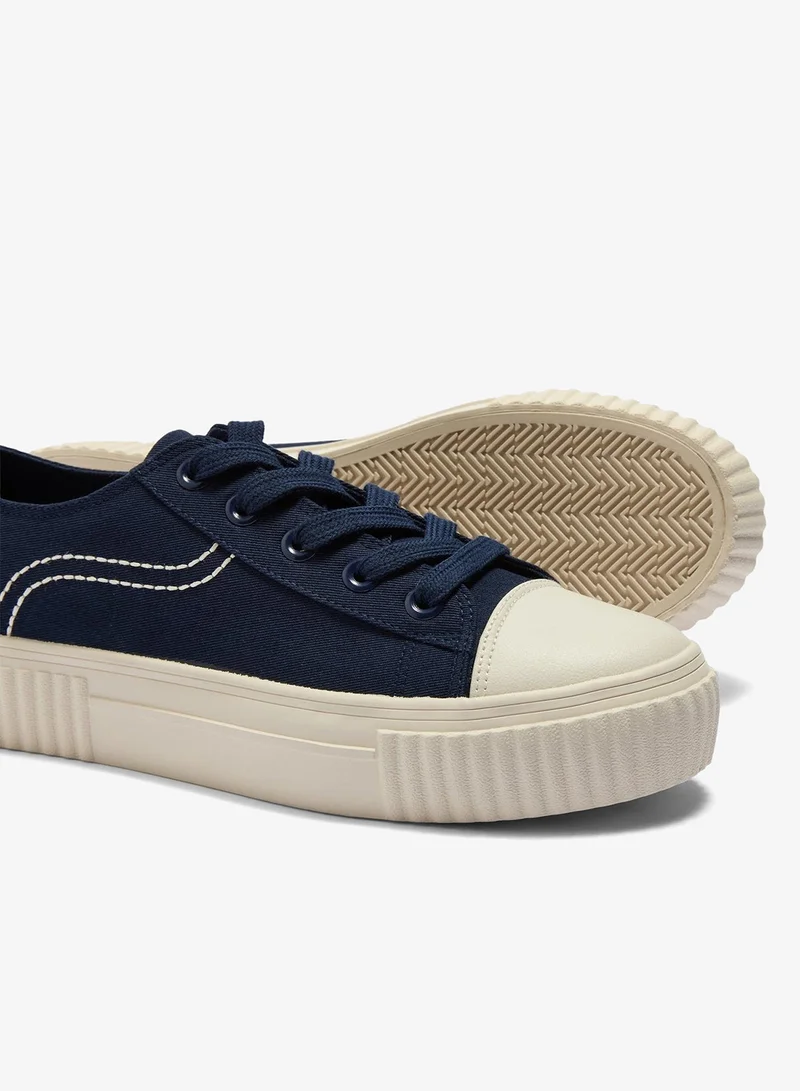 Matalan Navy Toe Cap Trainers