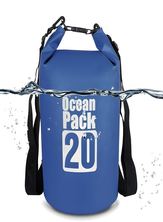 Bellveen® Universal Underwater Waterproof Outdoor Ocean Bag Pouch Pack for Mobile Phone Screen Tablet - Dry Bag for Swimming Travelling Camping Hiking Rafting (20 Liter) - Image 1