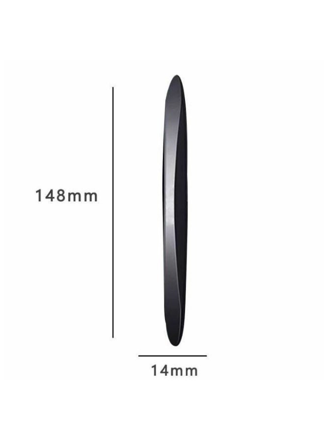 HALAMODO 4 Packs Anti-Collision Patch Car Bumper Guard Strip Anti-Scratch Bumper Protector Trim Universal Rear Bumper Protector Car Door Edge Guards Car Side Door Edge Guards Protector (Black) - Image 2