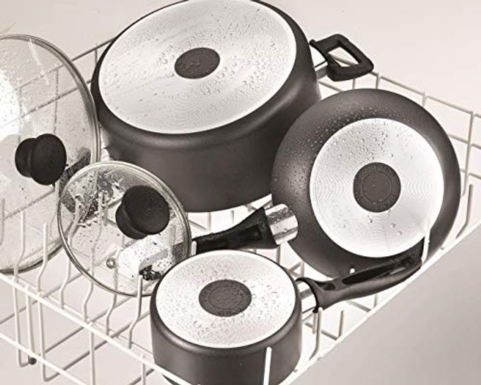 T-fal Everything In Kitchen Total Nonstick Diswasher Safe Pots And Pans Cookware Set, 20-Pc, Black - Image 3