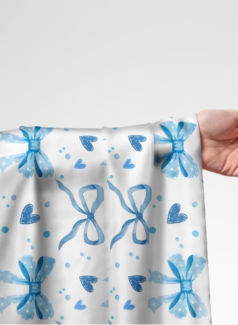 Ù‚Ù…Ø§Ø´ Ø­Ø±ÙŠØ± Ø§Ù„Ù„ÙŠÙ„ Ø¹Ø±Ø§Ù…Ù†ÙŠ Ø¨Ø§Ù„ÙŠØ§Ø±Ø¯Ø© Ø£Ø²Ø±Ù‚ Ù�Ø§ØªØ­ Ø£Ø¨ÙŠØ¶ Ù�ÙŠÙˆÙ†ÙƒØ§Øª Ù‚Ù„ÙˆØ¨ Ø¬Ù„Ø§Ø¨ÙŠØ§Øª Ù…Ø®ÙˆÙŠØ± Ø®ÙŠØ§Ø·Ø© 58 Ø¨ÙˆØµØ© Ø¹Ø±Ø¶