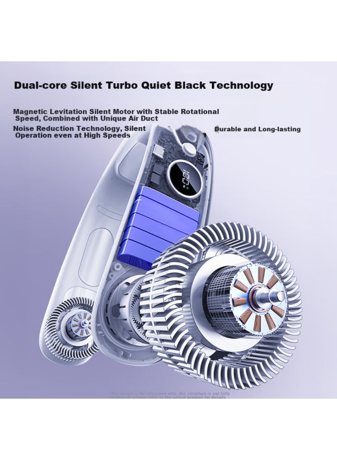 KOVOL Neck Hanging Fan【Superconducting Cooling|16°C Instant Cooling】Portable Personal Air Conditioner With Long Battery Life, Bladeless Quiet Neck Fan For Outdoor Sports, Usb Rechargeable Wearable Nec - Image 4