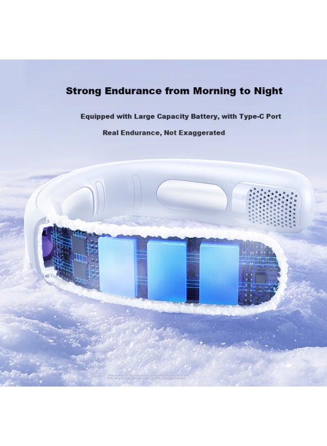 KOVOL Neck Hanging Fan【Superconducting Cooling|16°C Instant Cooling】Portable Personal Air Conditioner With Long Battery Life, Bladeless Quiet Neck Fan For Outdoor Sports, Usb Rechargeable Wearable Nec - Image 5