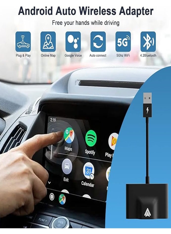Generic Wireless Android Auto Car Adapter,Wireless Android Auto Dongle - Connects Automatically to Android Auto,Easy Plug and Play Setup (black)  - Image 4