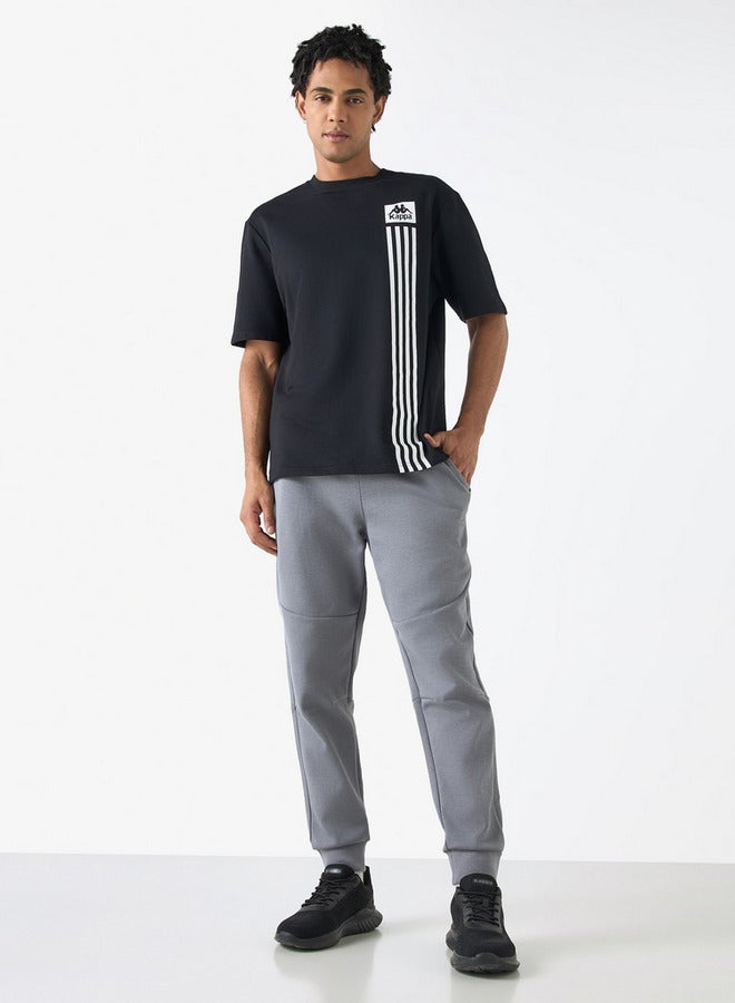 Kappa Logo Detail Joggers with Drawstring Closure - Image 2