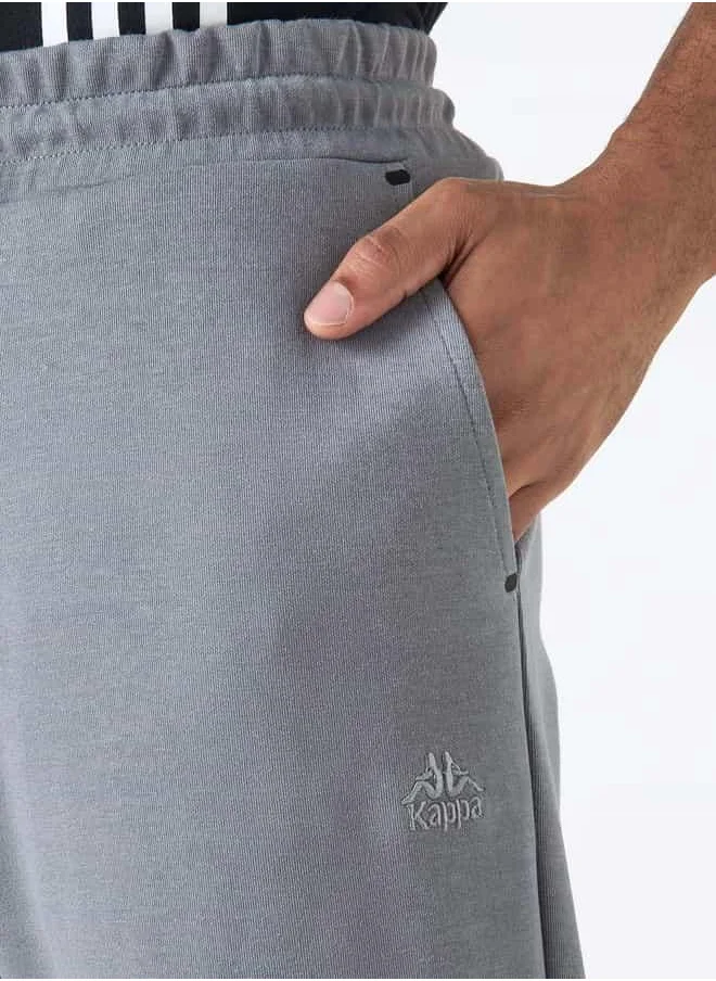 Kappa Kappa Logo Detail Joggers with Drawstring Closure
