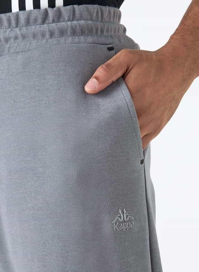 Kappa Logo Detail Joggers with Drawstring Closure - Image 4