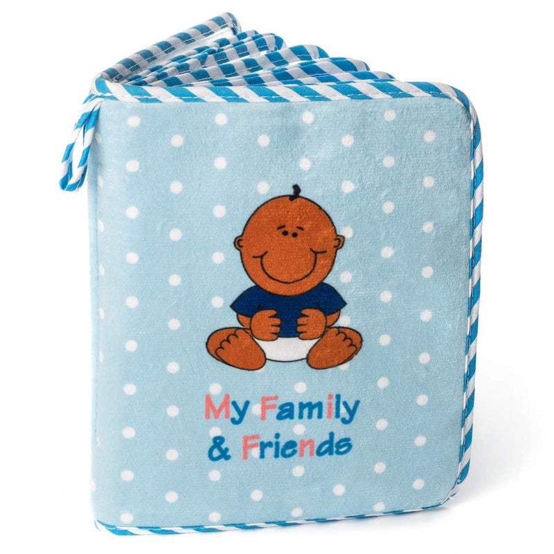 Genius Baby Toys My First Photo Album of Family Friends for Black Brown Multiracial African American Baby Boy