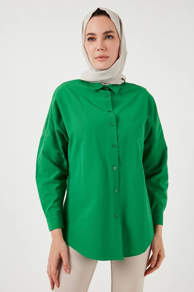 ليلا Cotton Relaxed Fit Off Shoulder Shirt Women's Shirt 66939002S4