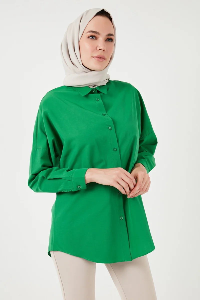 ليلا Cotton Relaxed Fit Off Shoulder Shirt Women's Shirt 66939002S4