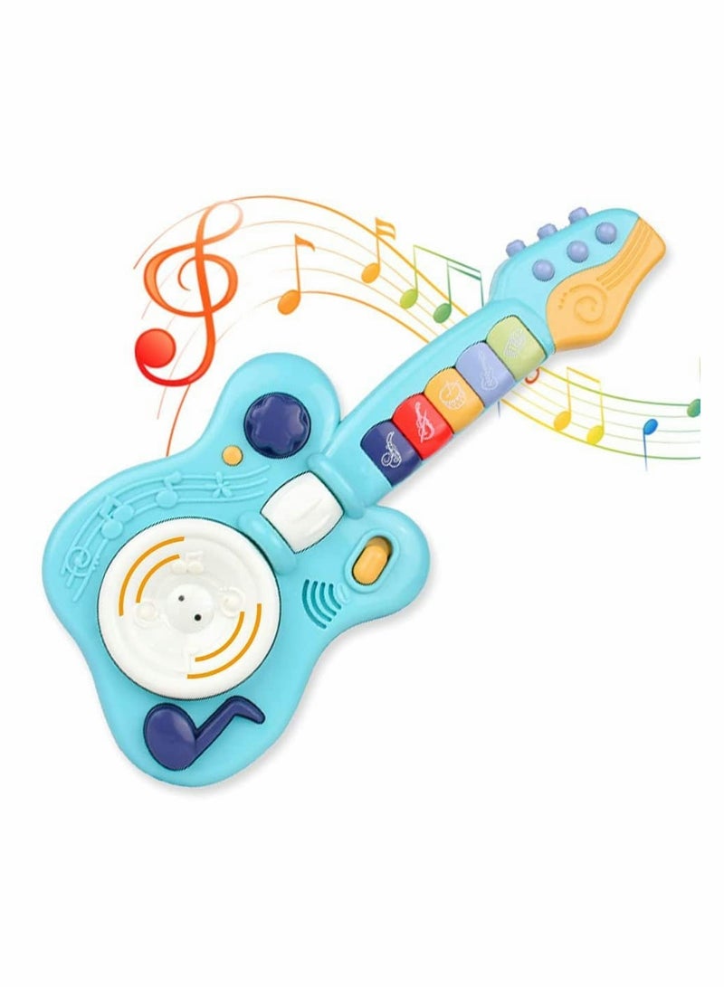 Multifunctional Electronic Musical Toy for Kids, Handheld Guitar with Lights and Sounds, Plays Music, Drum, Piano, Violin, and Trumpet, Smart Music Learning Instrument - Image 1