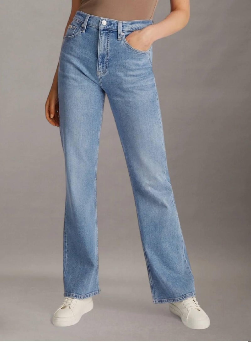 كالفن كلاين جينز بنطال جينز أصلي بقصة واسعة من أسفل الركبة - Image 1