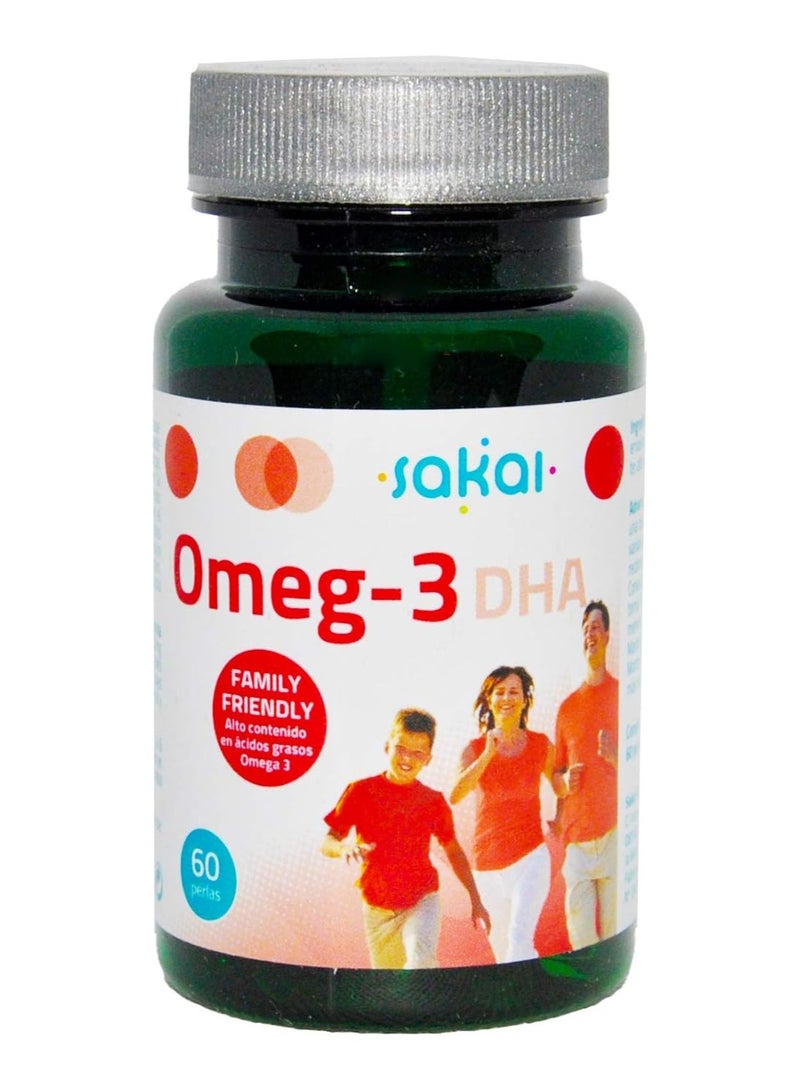 sakai ساكاي أوميغا 3 DHA 60 كبسولة لينة – مكمل لصحة الدماغ والقلب والعين - Image 1
