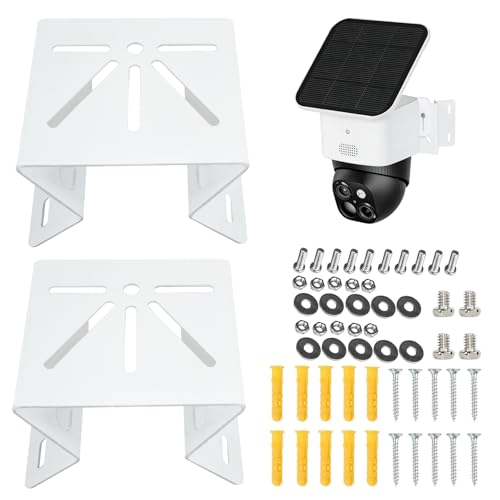 OYOCAM 2 Pack Metal Mounting Corner Bracket for Security Camera, Metal Corner Mount Compatible with Eufy SoloCam S340/E30/E42/Security 4G LTE Cam S330 Surveillance Camera System for Outdoor and Indoor - Image 1
