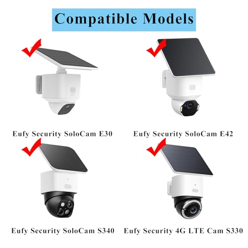 OYOCAM 2 Pack Metal Mounting Corner Bracket for Security Camera, Metal Corner Mount Compatible with Eufy SoloCam S340/E30/E42/Security 4G LTE Cam S330 Surveillance Camera System for Outdoor and Indoor - Image 2