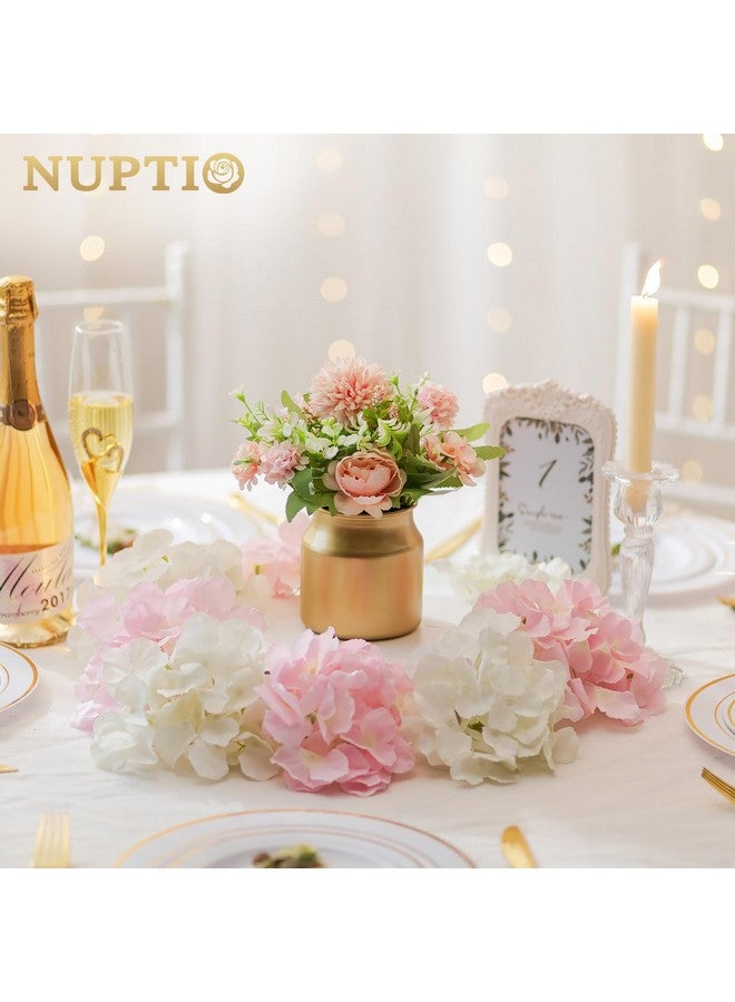 NUPTIO Gold Vase Small Centerpiece: 6 Pcs 4.2" Metal Table Centerepieces - Short Flower Vase For Wedding Christmas Birthday Party Decorations - Image 2