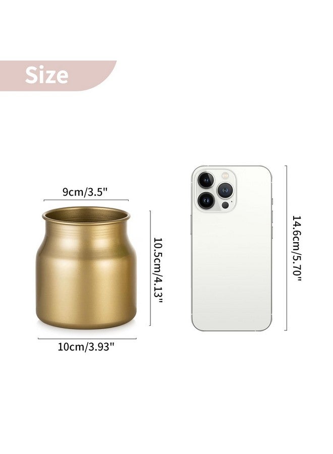NUPTIO Gold Vase Small Centerpiece: 6 Pcs 4.2" Metal Table Centerepieces - Short Flower Vase For Wedding Christmas Birthday Party Decorations - Image 4
