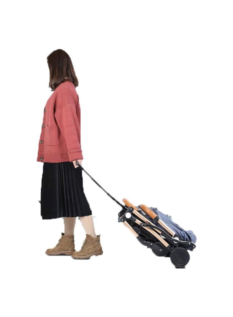 Lightweight Stroller Baby Stroller Plane Gold - Image 3