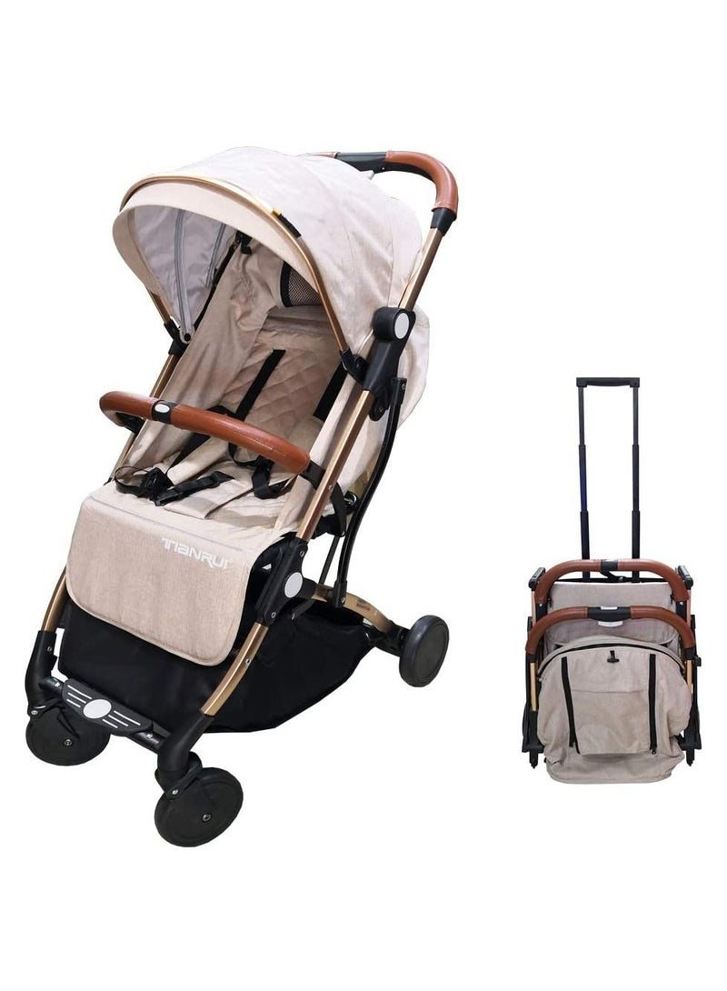 Lightweight Stroller Baby Stroller Plane Gold - Image 1