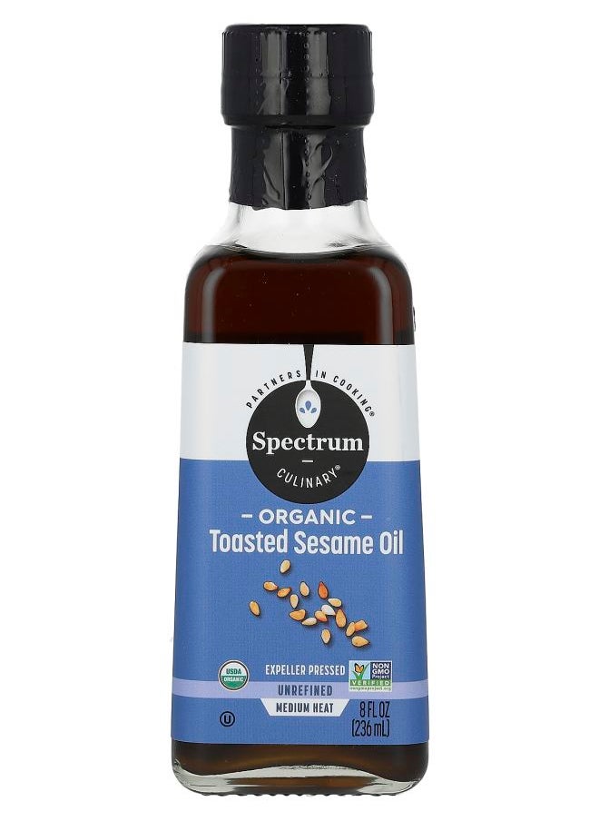 Organic Toasted Sesame Oil Unrefined 8 fl oz (236 ml) - pzsku/Z6A80D08E0911EECE4E02Z/45/_/1740571687/8f258a77-4bc9-4f8a-8718-a60233cc4165