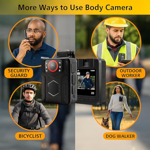 FREDI HD PLUS Body Worn Camera 1080P with Audio Video Recording | Wearable Clip-On Recorder | 2.0” Display | 256GB Support | Loop Recording | No WiFi | Security Guard Police Use - Image 4