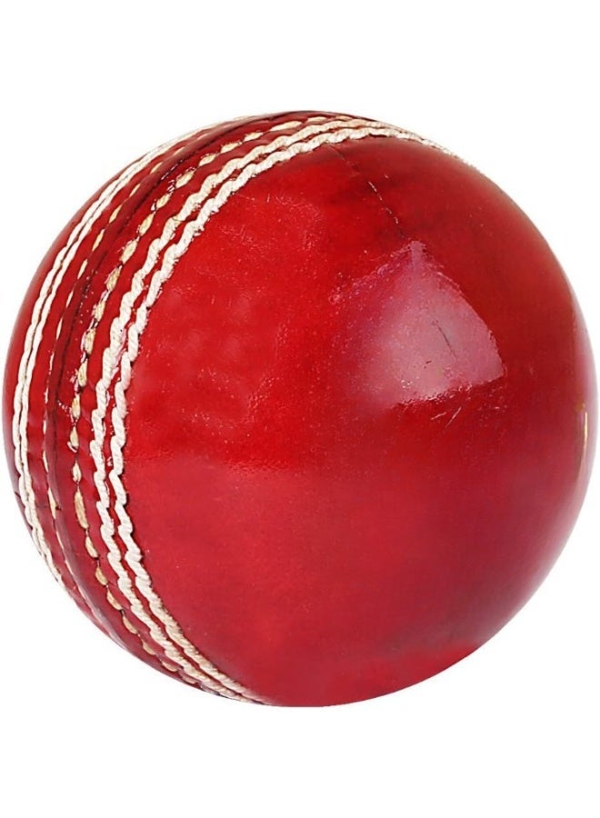 SS Club Leather Cricket Ball | Red | High-Performance | Suitable for Practice Sessions & Local Matches | Long-Lasting Build - Image 2