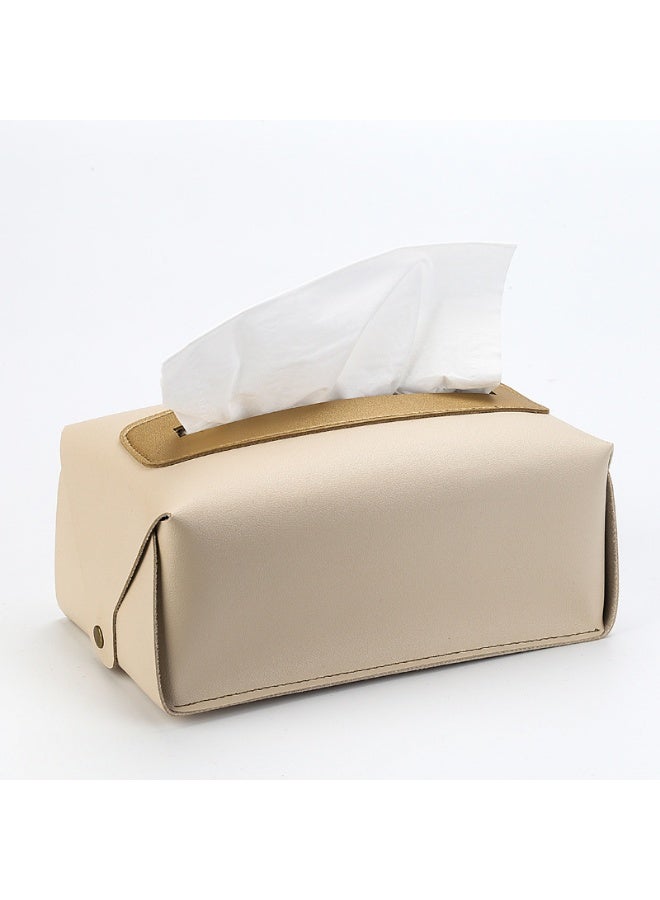 Tissue Box Cover PU Leather Thickened Waterproof Household Tissue Box