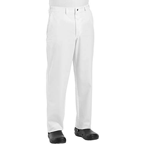 Chef Designs Men's Chef Pant, White, 40W x 32L - Image 1