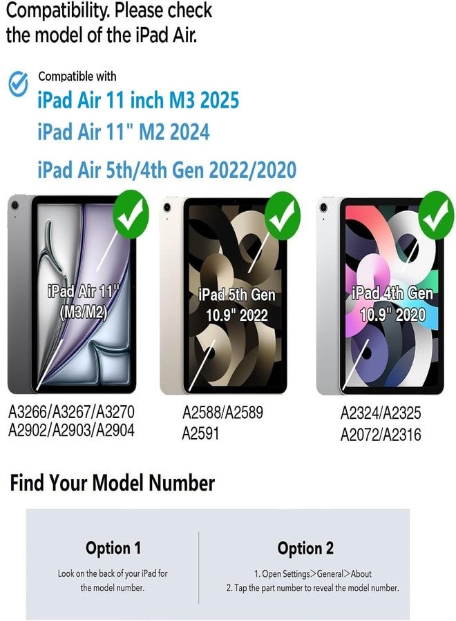 H HOLIMET جراب H HOLIMET لجهاز iPad Air من الجيل الخامس (2022) والجيل الرابع (2020) مقاس 10.9 بوصة، مزود بحامل قلم، غطاء خلفي ناعم مقاوم للصدمات، مصنوع من الجلد النباتي، مزود بخاصية التشغيل/الإيقاف التلقائي. - Image 2