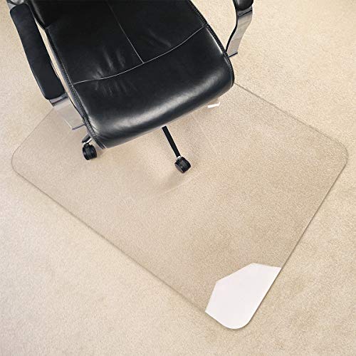 Upgraded Version Crystal Clear 15 Thick 54 x 32 Heavy Duty Hard Chair Mat Can be Used on Carpet or Hard Floor