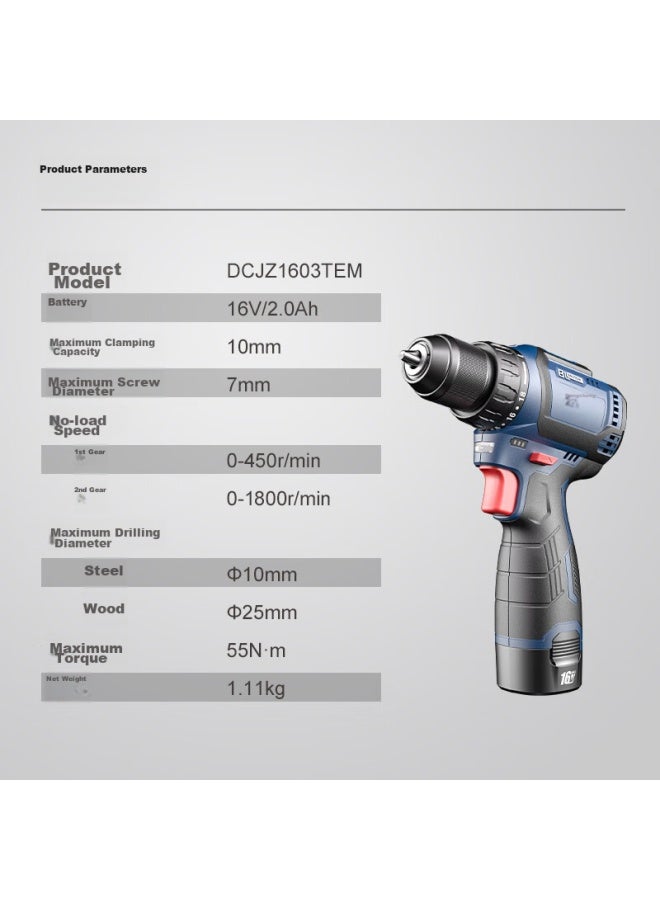 DONG Cheng Dongcheng 16v Brushless Lithium Drill Dcjz1603t , Electric Drill Driver, Power Tool, Screwdriver - Image 4