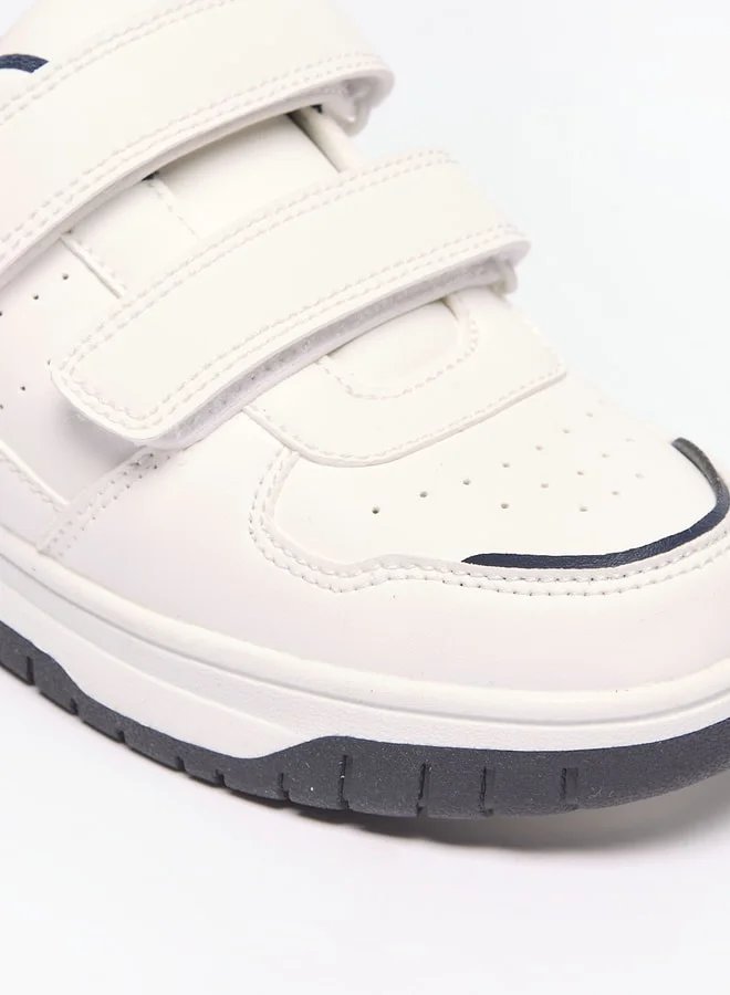 ال بي ال من شو اكسبرس Boys Panelled Sneakers with Hook and Loop Closure