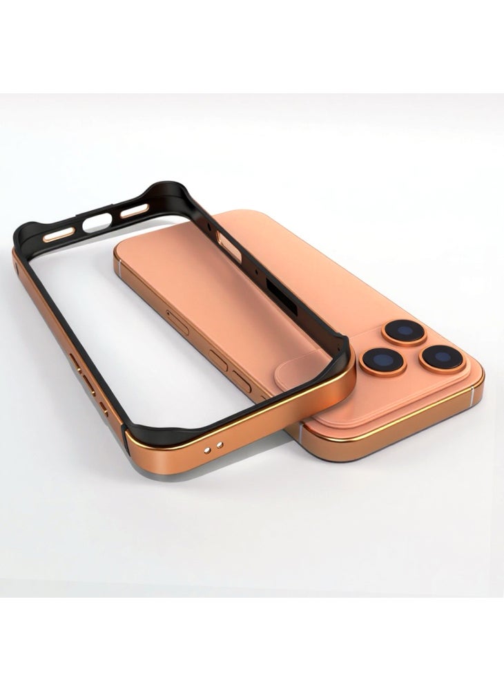 جراب واقٍ لهاتف iPhone 17 Pro Max مصنوع من معدن TPU فائق النحافة وإطار هاتف - رمادي - Image 4