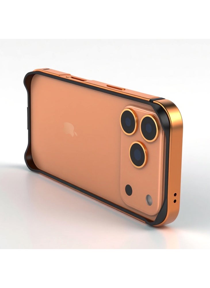 جراب واقٍ لهاتف iPhone 17 Pro Max مصنوع من معدن TPU فائق النحافة وإطار هاتف - رمادي - Image 3