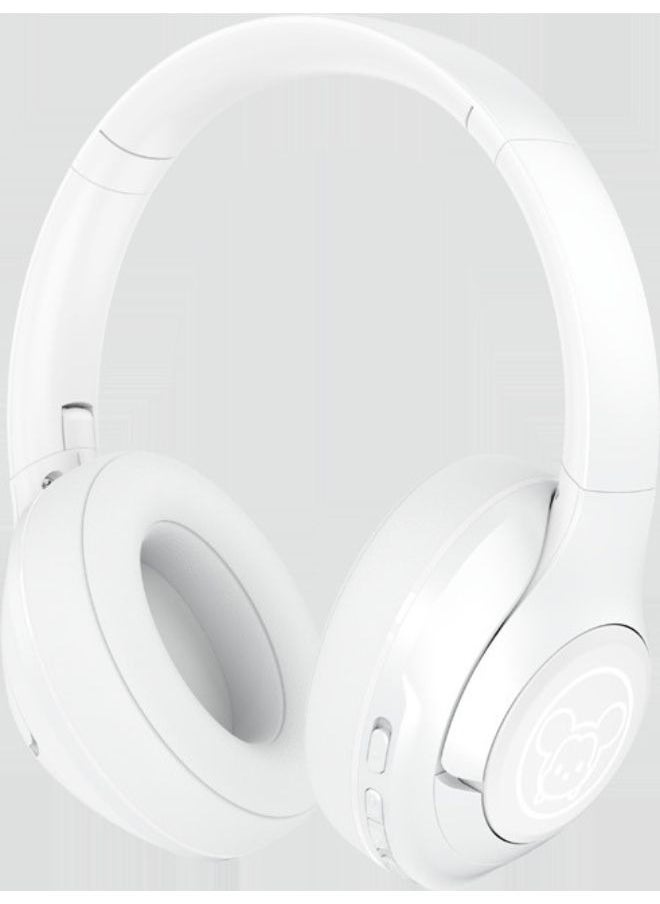 Disney LK-03 Wireless Bluetooth V5.0 Gaming Headset Noise Cancellation Headphones (White)