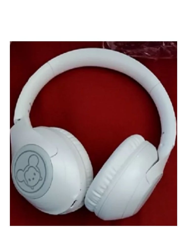 Disney LK-03 Wireless Bluetooth V5.0 Gaming Headset Noise Cancellation Headphones (White)