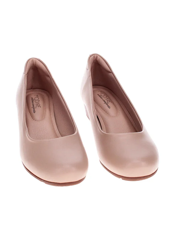 MODARE Modare Ladies Low Heel Shoes Beige | Made In Brazil