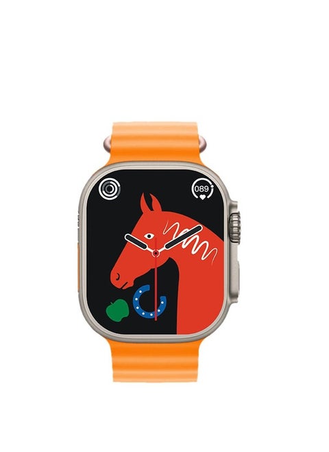 220.0 mAh T900 Ultra Wireless Charging New Features Super Fast New Smart Watch Orange Orange