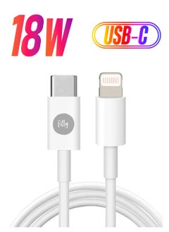 Filly iPhone Charger Cable 1M USB C to Lightning Cable Fast Charging Power Delivery PD 18W iPhone Cable for iPhone 14/14 Pro/14 Plus/14 Pro Max, iPad Pro, iPhone 8-13 All Series  - Image 1