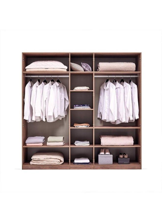 Retro RA048 Wardrobe 200×220×50cm - Brown - Image 4