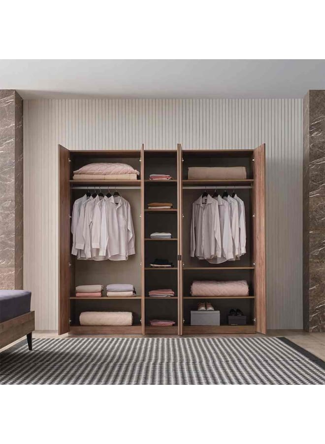 Retro RA048 Wardrobe 200×220×50cm - Brown - Image 3