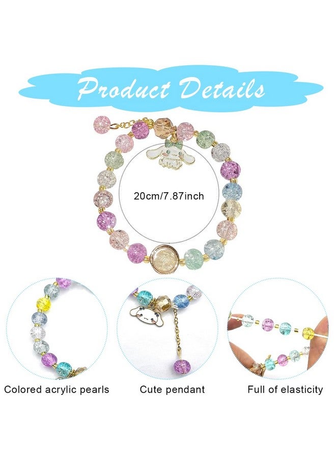 Zibuyu ® 10Pcs Cinnamoroll Hair Accessories For Girls, Fashion Hair Band Set With Hair Clips For Girls Kids & Face Wash Headband & Ring & Bracelet For Girls & Woven Rope Hairband For Girls & Hair Tie - Image 3
