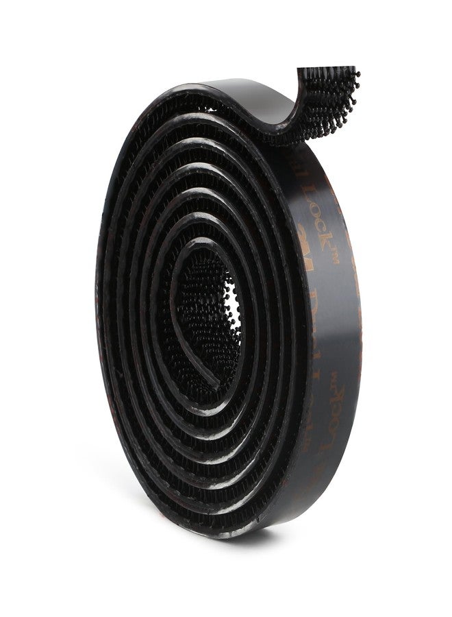 Bulina Dual Lock SJ3550 Reclosable Fastener 0.5''×3Ft Black Heavy Duty Mounting Tape Strong Adhesive with Interlocking Mushroom-Shaped Heads for Indoor and Outdoor Use - Image 1
