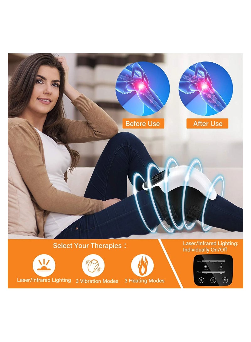 Generic Wireless Knee Massager, Infrared Heat and Vibration Knee Pain Relief for Swelling Stiff Joints, Stretched Ligament and Muscles Injuries  - Image 3