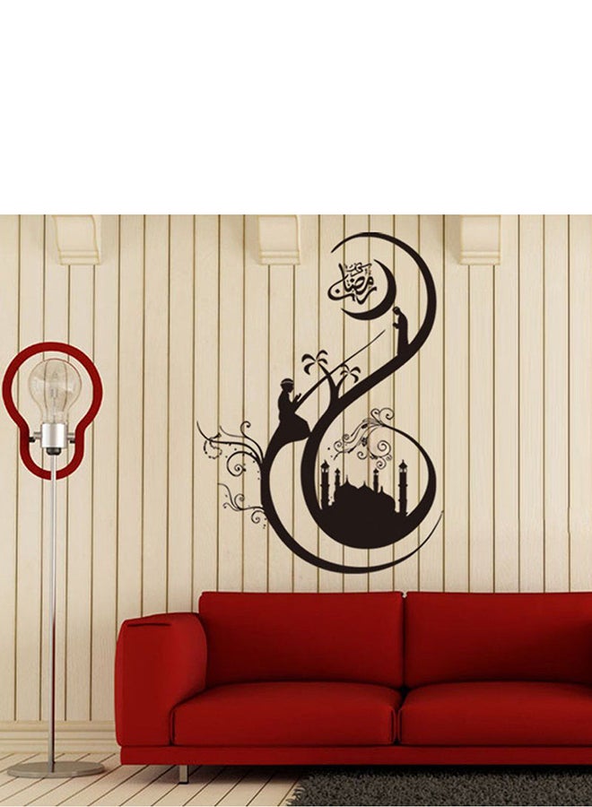 OUTAD Muslim Culture Wall Stickers Black - Image 2