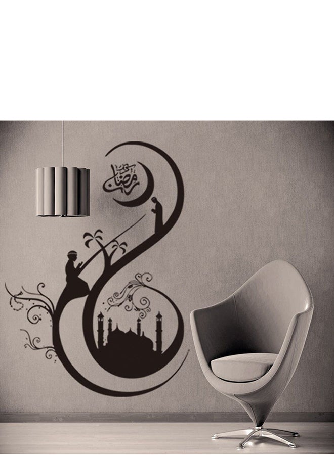 OUTAD Muslim Culture Wall Stickers Black - Image 5