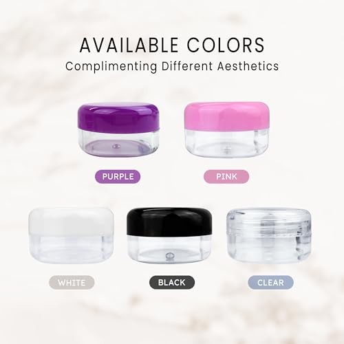 Pana Beauticom 15 gram/15ml Empty Clear Small Round Travel Container Jars with Lids for Make Up Powders, Eyeshadow Pigments, Lotions, Creams, Lip Balm, Lip Gloss, Samples (12 Pieces, Clear Lid) - Image 5