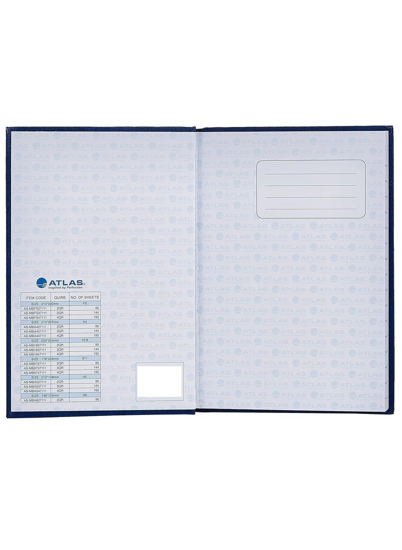 ATLAS 9x7 Inch Size Manuscript Lined Register Book 96 Pages  - Image 3