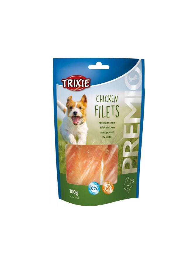Trixie Premio Chicken Filets Dog Treats - 100g